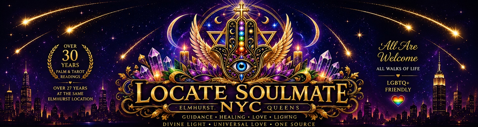 Locate Soulmate NYC celestial logo and branding